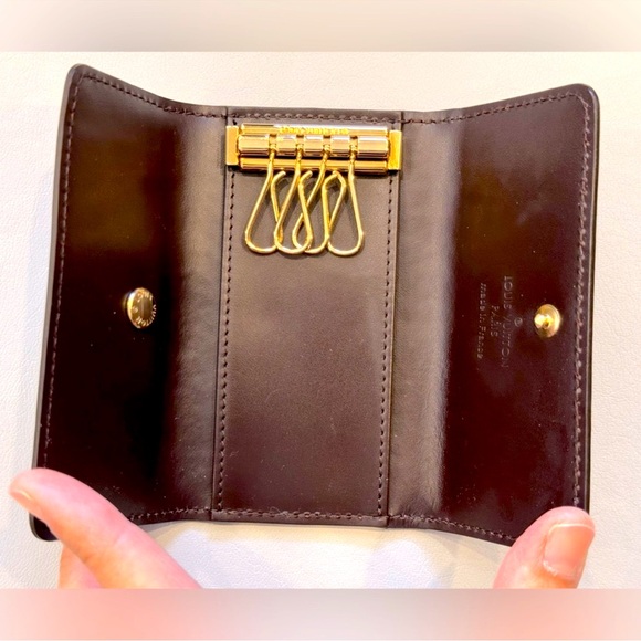 💎Louis Vuitton Monogram Vernis 4 Ring Key Case - Picture 3 of 6